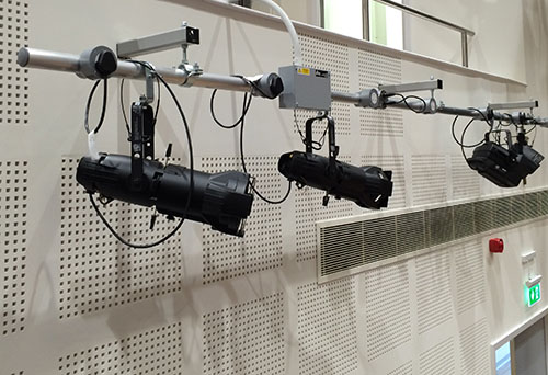 school stage lighting bar iwb installation