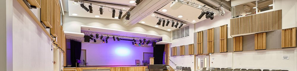 School hall theatre stage lighting design